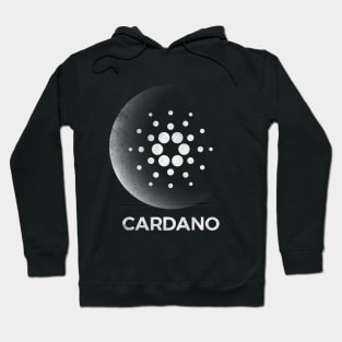 Vintage Cardano ADA Coin To The Moon Crypto Token Cryptocurrency Blockchain Wallet Birthday Gift For Men Women Kids Hoodie